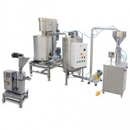 40 and 80 kg/batch Creamy Nuts Butter Machines Line with Filling
